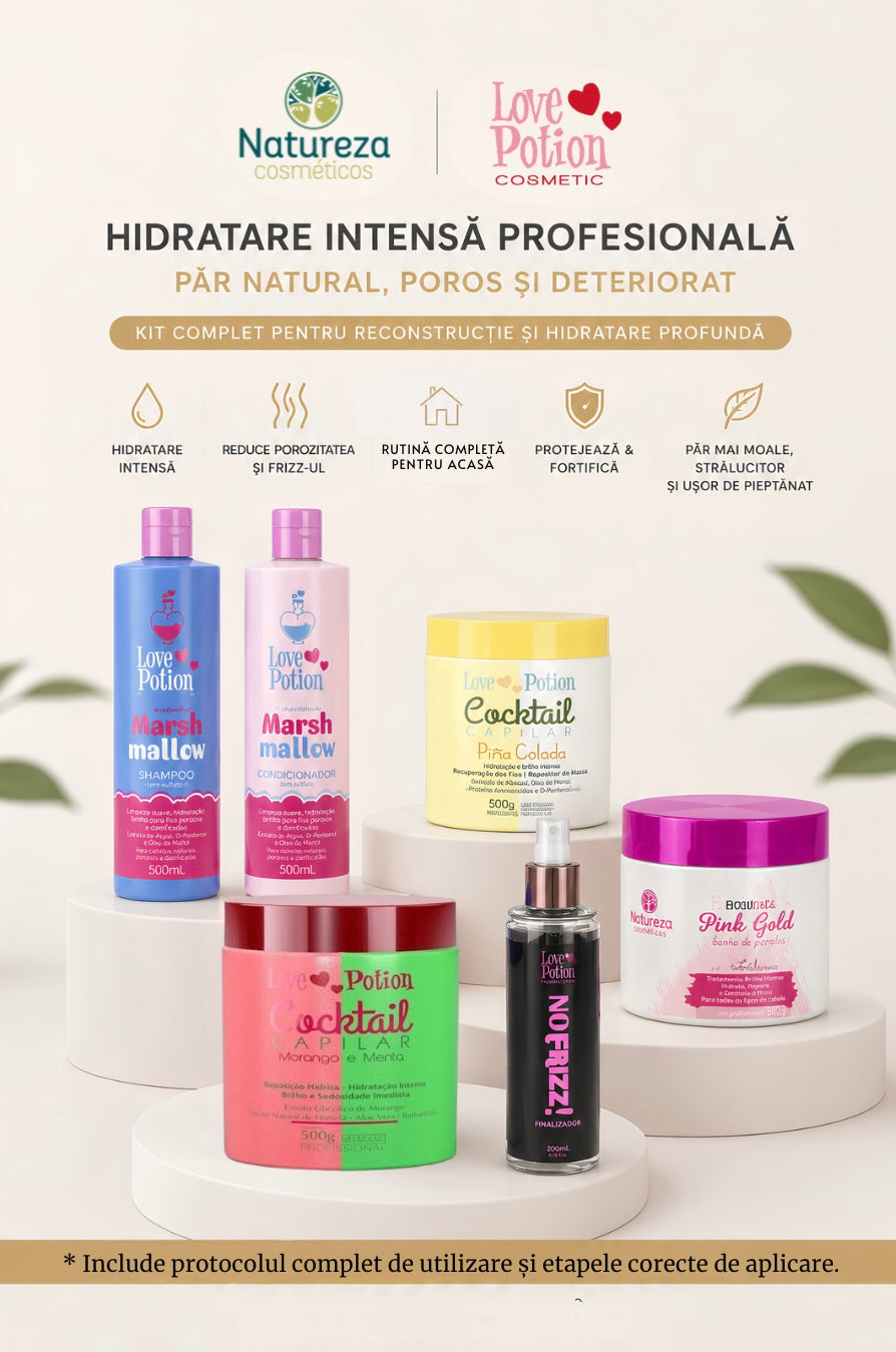 ✨ KIT RECONSTRUCȚIE PROFUNDĂ – PĂR NATURAL, POROS ȘI DETERIORAT ✨